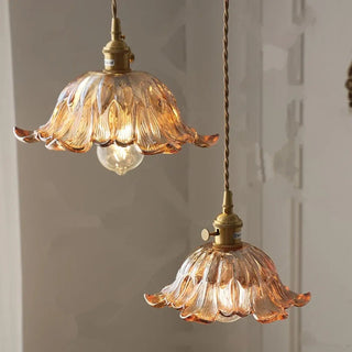 Clear glass industrial pendant lamp, vintage style hanging ceiling light