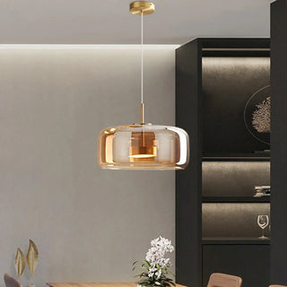 MATU Glass Cognac Stain Kitchen Ceiling Light – view 1