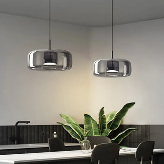 MATU Glass Cognac Stain Kitchen Ceiling Light – view 3
