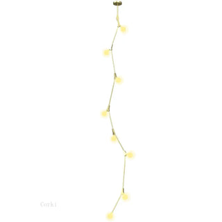 JOUSE Vertical Opalescent Ball Brass Ceiling Light – view 14