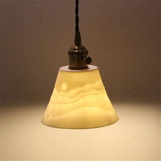 Vintage rustic pendant, deer pattern lampshade ceiling hanging lamp