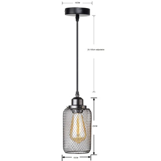 Vintage industrial ceiling pendant, black gold metal lamp for modern home