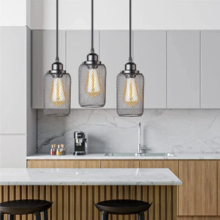 Black gold metal industrial pendant lamp, vintage hanging ceiling light