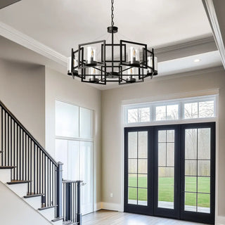 Vintage pendant light with industrial design, warm LED ambient ceiling fixture
