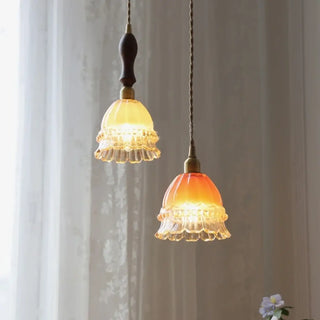 NDRASY Vintage Retro-Chic Glass Ceiling Light – view 3