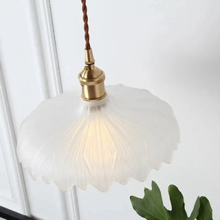 NORDIC Vintage Transparent Fluted Glass Ceiling Light – view 6