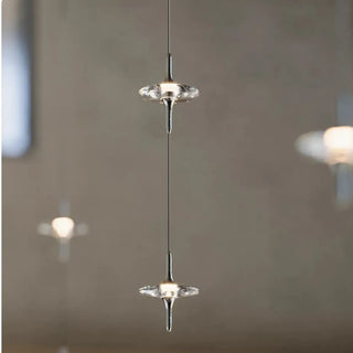 Crystal pendant lamp, modern elegant suspension hanging ceiling light
