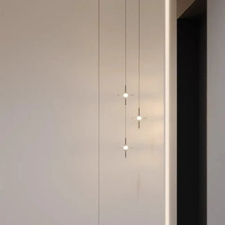 Contemporary crystal pendant lamp, elegant suspension modern ceiling fixture