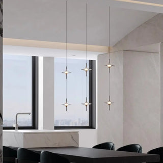 Modern indoor crystal pendant lamp, elegant suspension ceiling fixture