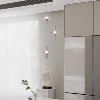 Designer crystal pendant light, modern elegant suspension ceiling lamp