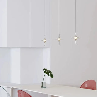 Crystal suspension pendant light, modern elegant indoor hanging lamp