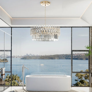 DUSARUI Modern Elegant Crystal Gilded Chandelier – view 1