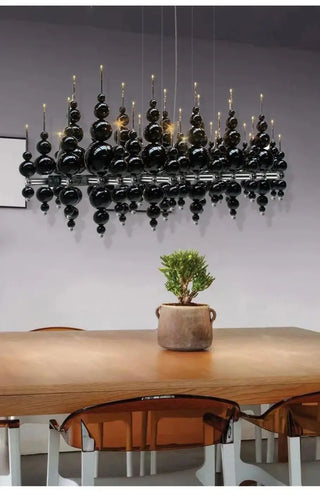 MOLUX Modern Luxurious Black Ball Chandelier Ceiling Light – view 4
