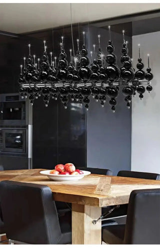 MOLUX Modern Luxurious Black Ball Chandelier Ceiling Light – view 5