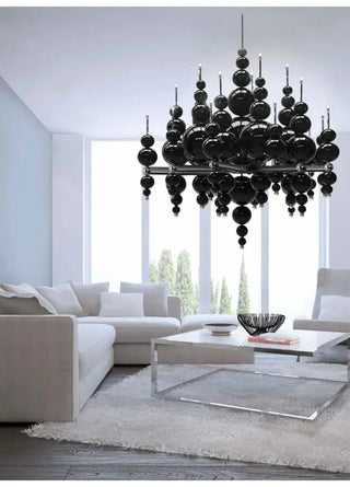 MOLUX Modern Luxurious Black Ball Chandelier Ceiling Light – view 9