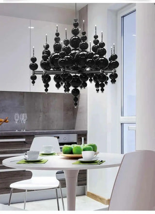 MOLUX Modern Luxurious Black Ball Chandelier Ceiling Light – view 7