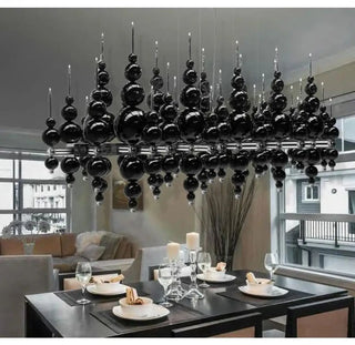 MOLUX Modern Luxurious Black Ball Chandelier Ceiling Light – view 6