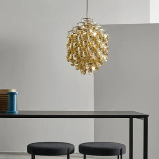 EMITAR Luxury Acrylic Gilded Modern LED Ceiling Light – view 2