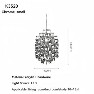 EMITAR Luxury Acrylic Gilded Modern LED Ceiling Light – view 7