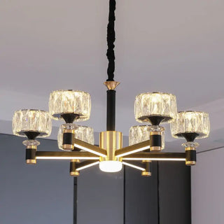 LUXUS Luxurious Black Gilded Glass Ceiling Light – view 1
