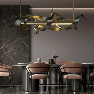 BOILI Modern Golden Metal Sculptural Shapes Ceiling Light – view 2