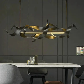 BOILI Modern Golden Metal Sculptural Shapes Ceiling Light – view 4