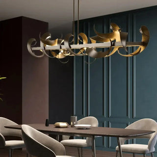 BOILI Modern Golden Metal Sculptural Shapes Ceiling Light – view 3