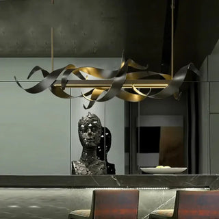 BOILI Modern Golden Metal Sculptural Shapes Ceiling Light – view 1