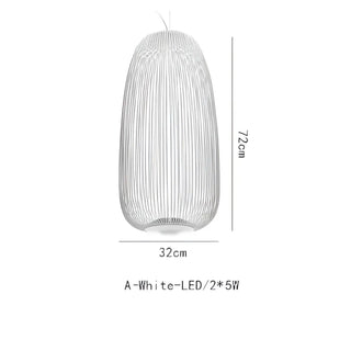 FOCARINI Black or White Contemporary Metal Ceiling Light – view 4