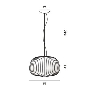 FOCARINI Black or White Contemporary Metal Ceiling Light – view 11