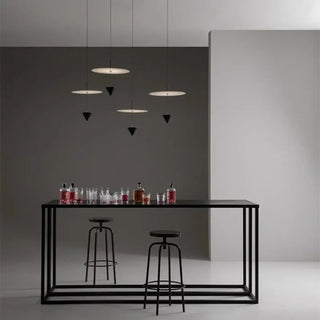 NICO Minimalist Black Cone Floating Disc Ceiling Light – view 4