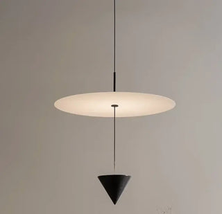 NICO Minimalist Black Cone Floating Disc Ceiling Light – view 1
