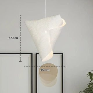 Suspension Minimaliste – Luminaire Suspendu Moderne et Organique Blanc pour Salon