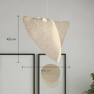 Suspension Minimaliste – Luminaire Suspendu Moderne et Organique Blanc pour Salon