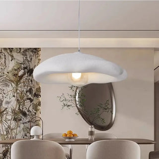 GLOPOP Organic Minimalist White Ceiling Light – view 3