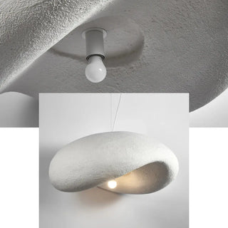GLOPOP Organic Minimalist White Ceiling Light – view 4