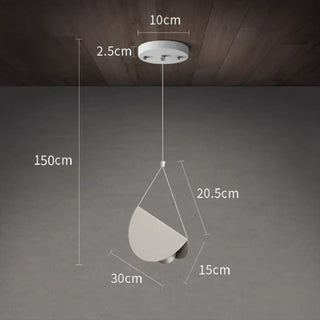 GALIM White Origami Ceiling Light – view 7