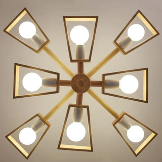 ANDY Modern Natural Wood Geometric Shapes Ceiling Light – view 5