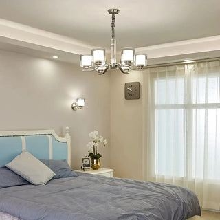 MARKA Modern Chrome Cylindrical Ceiling Light – view 6