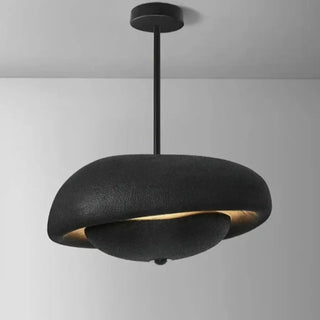 POKITA Modern Dome Textured White Black Gold Ceiling Light – view 9