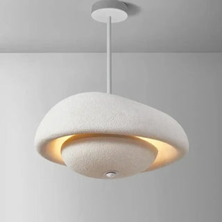 POKITA Modern Dome Textured White Black Gold Ceiling Light – view 1