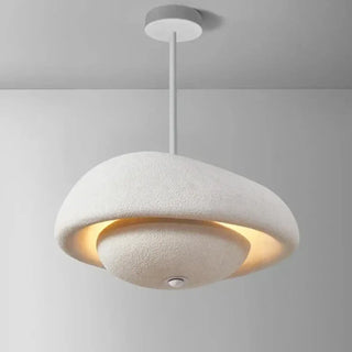 POKITA Modern Dome Textured White Black Gold Ceiling Light – view 5