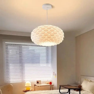 CALE Modern White Scale Design Elegant Ceiling Light – view 1