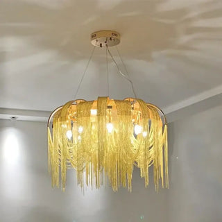PUIPERI Modern Gilded Fringes Elegant Ceiling Light – view 1