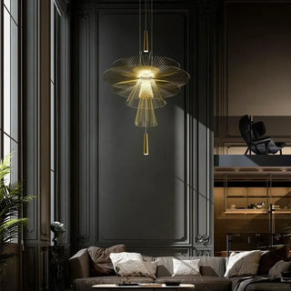 FIDI Modern Sculptural Wired Levels Ceiling Light – view 1