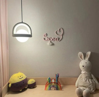 DULI Modern Coloured Globe LED with Ring Ceiling Light – view 7