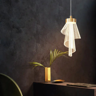 LANO Modern Brass Spiral Ceiling Light – view 1