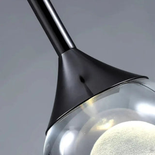 CRYSFOR Modern LED Crystal and Forged Iron Elegant Chandelier – view 4