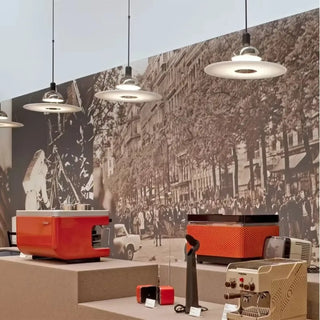 MOLID Modern Chrome Acrylic Disk Ceiling Light – view 6
