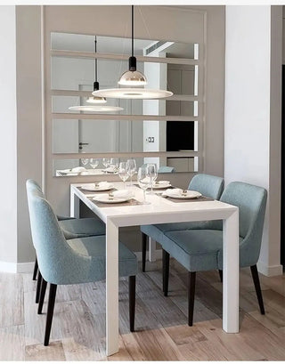 MOLID Modern Chrome Acrylic Disk Ceiling Light – view 3